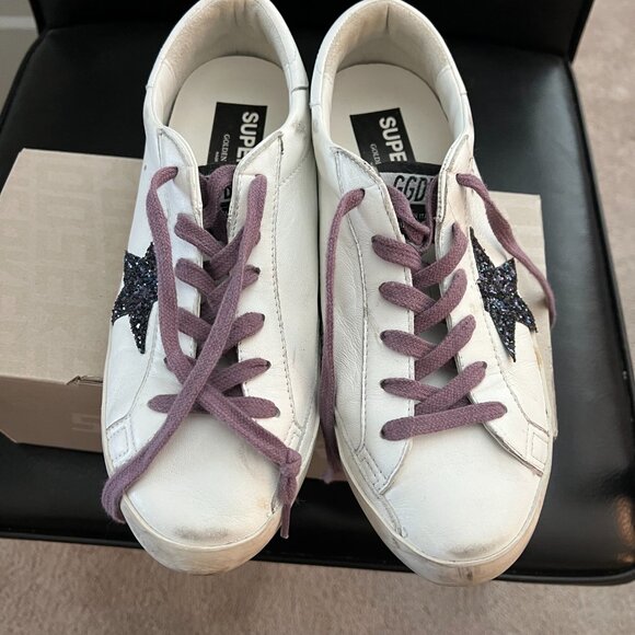 Women's Golden Goose Super Star Sneaker with Purple Star (Size 39) - Picture 5 of 5